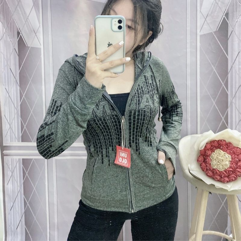 Áo Khoác Chống Nắng Nữ Eshop Bigsize Form Rộng Có Mũ Thể Thao Đẹp Nhẹ Dáng Dài Trung Niên Khoát Nữ Mùa Hè Thun Lạnh Ak02
