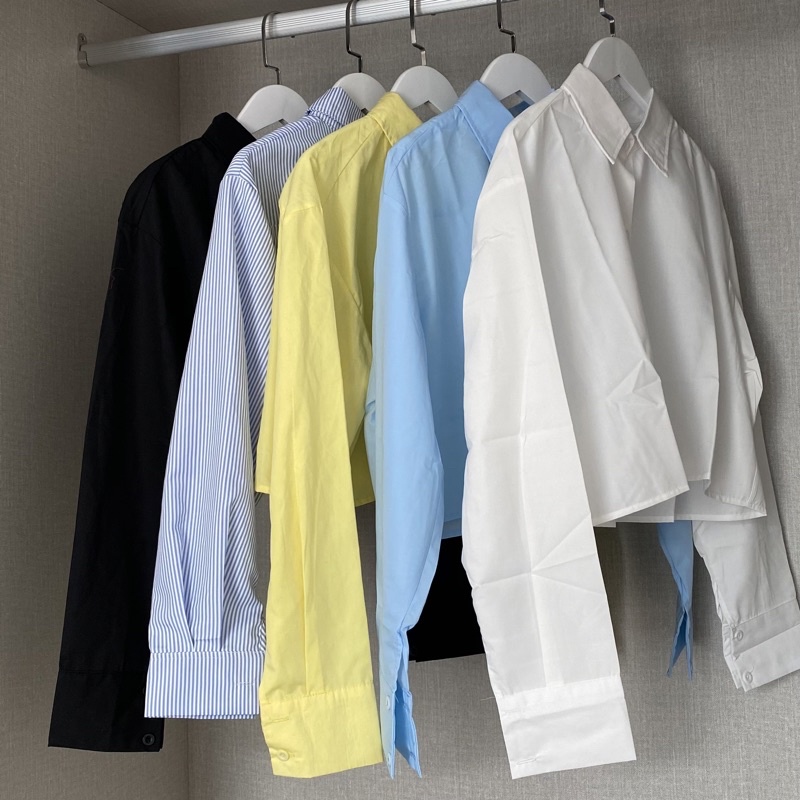 DEVONLTD Áo sơ mi dáng ngắn