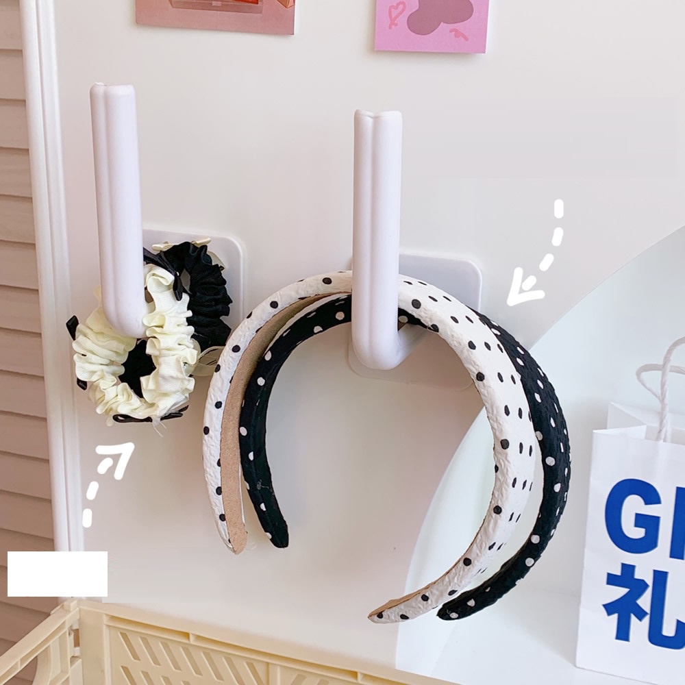 Móc dán tường loại dài treo cột tóc, nhiều đồ đa năng - Thỏ Beauty