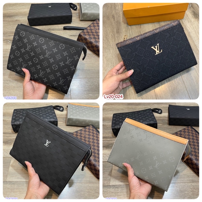 Túi Cầm Tay LV nam - Clutch LV cao cấp da mềm Cho Nam