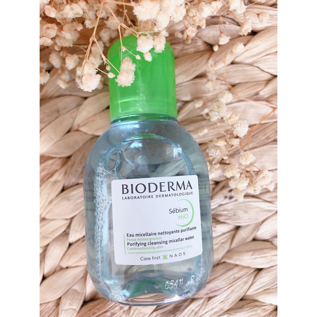 Nước tẩy trang Bioderma H20 dành cho da dầu Sebium, da nhạy cảm Sensibio AUTH