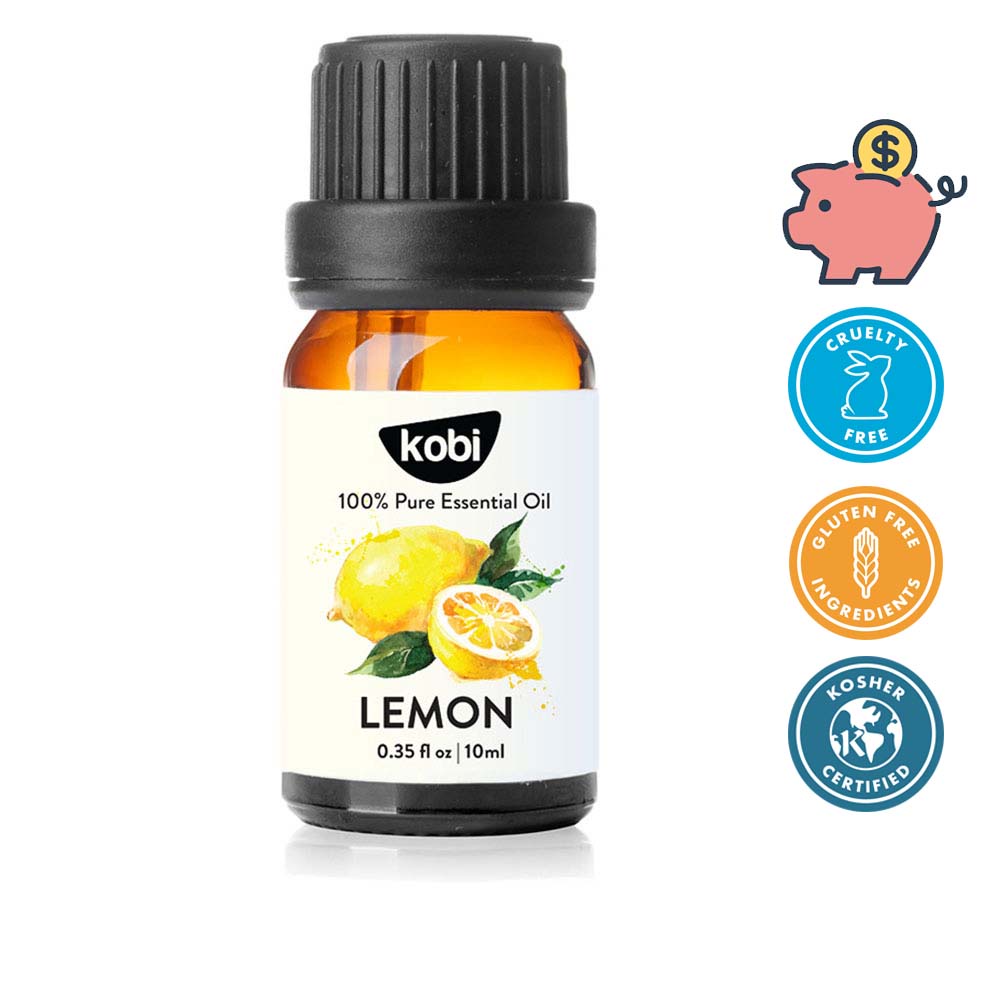 Tinh dầu Chanh Tươi Kobi Lemon essential oil giúp thơm phòng, se da, tinh thần sảng khoái - 10ml