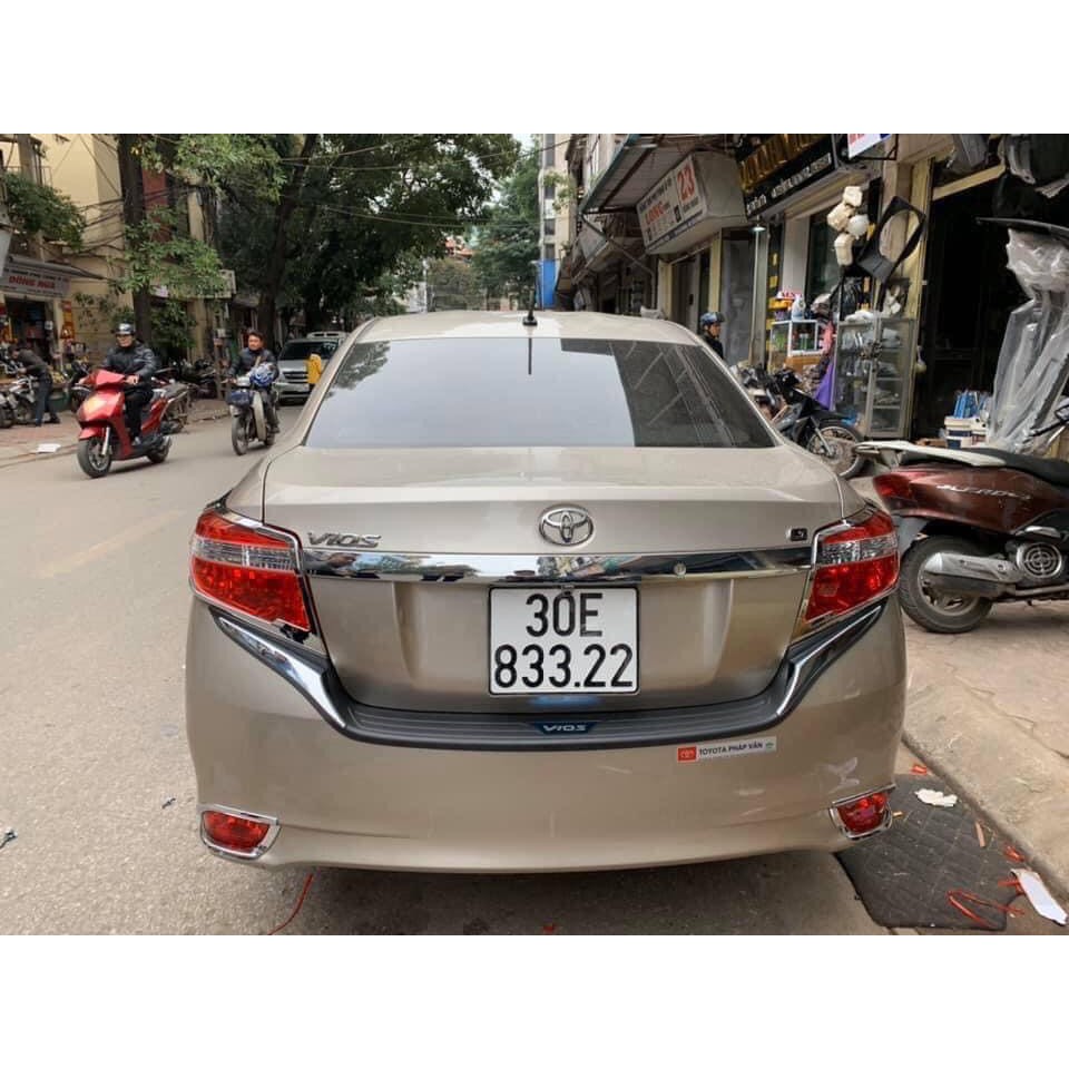 Ốp Chống Trầy Cốp Ngoài Xe Toyota Vios 2014- 2017, loại nhựa 3D cao cấp