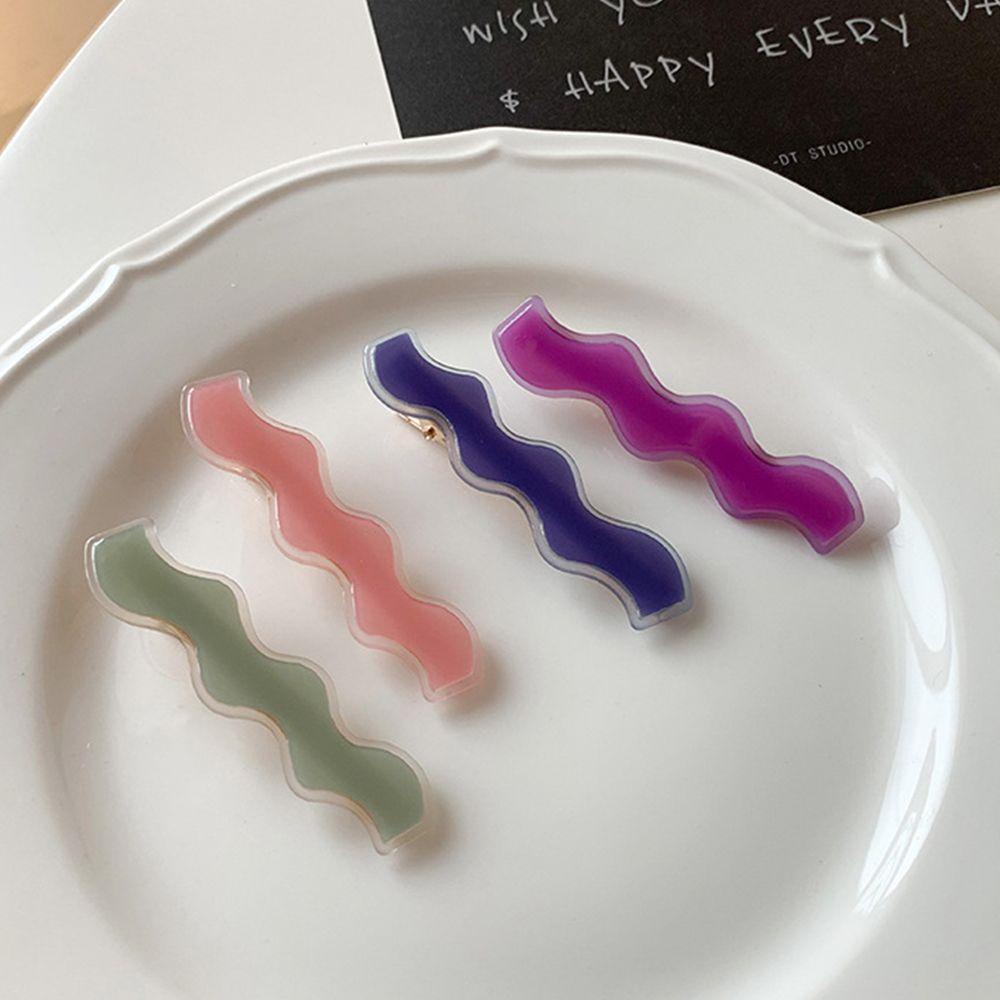 Kẹp Tóc Nhựa Acrylic Hình Mỏ Vịt Dễ Thương Phong Cách Hàn Quốc 1