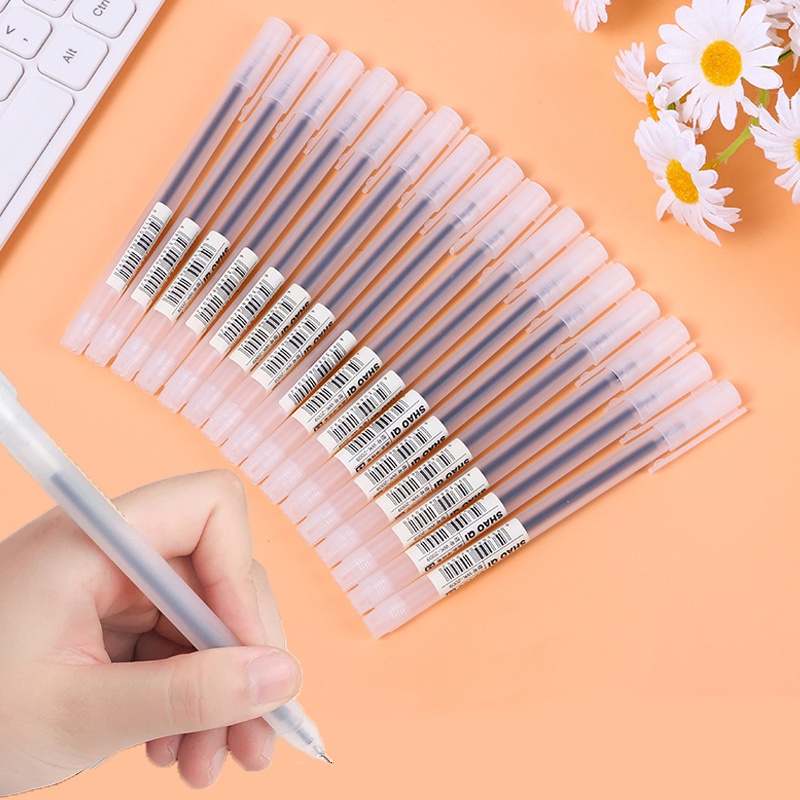 1 Bút Mực Gel Nhám 0.5mm Mực Đen / Đen Đơn Giản