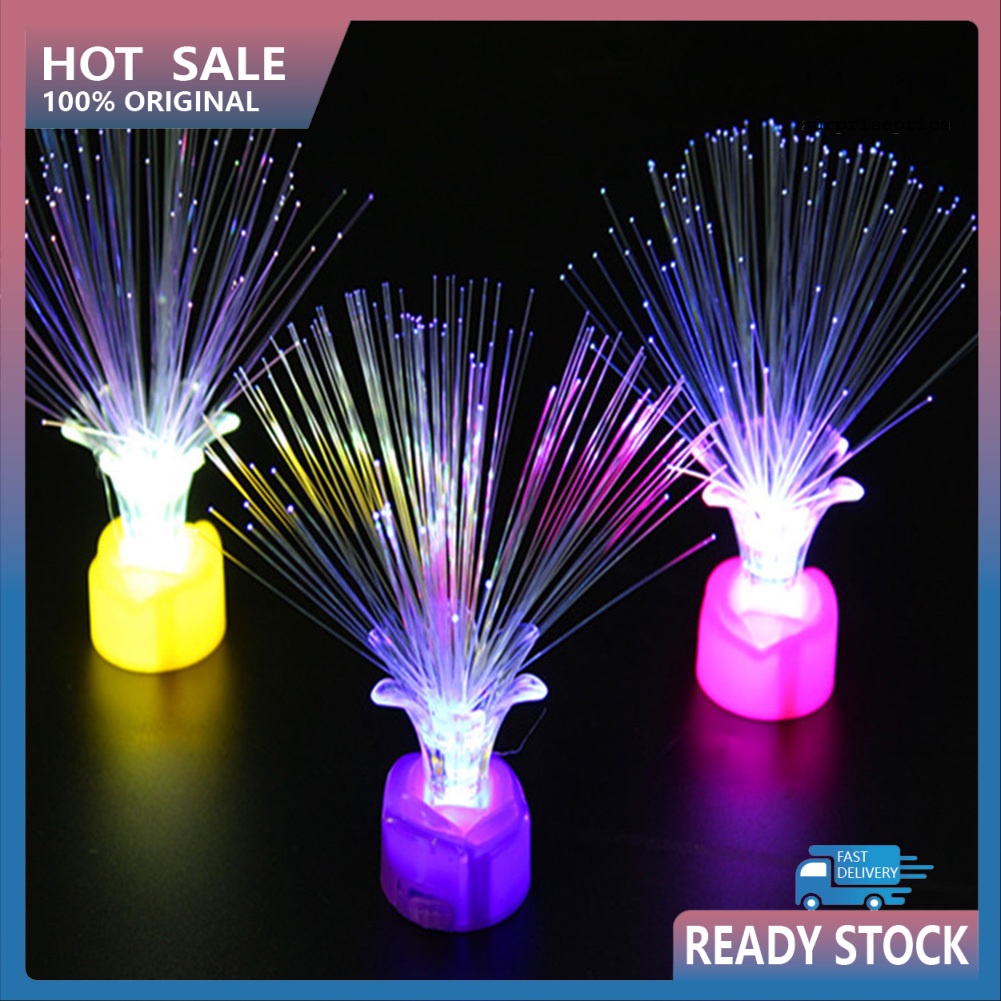 Đèn ngủ sợi quang độc đáo nhiều màu tùy chọn trang trí nhà cửa / tiệc cho bé