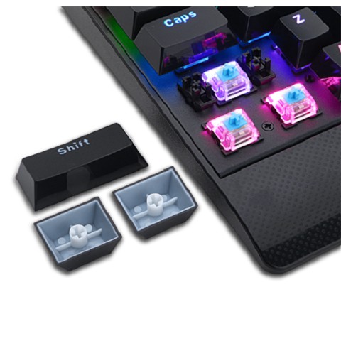 Bàn phím cơ Redragon Kala K557 Black (USB / 104 Keys / 8 switch included / RGB LED)