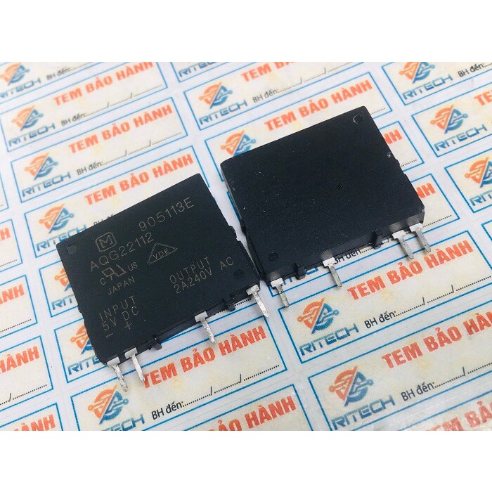 AQG22112 Relay Solid State 12V DC-IN / 2A 240V AC-OUT 4 Chân hàng chính hãng