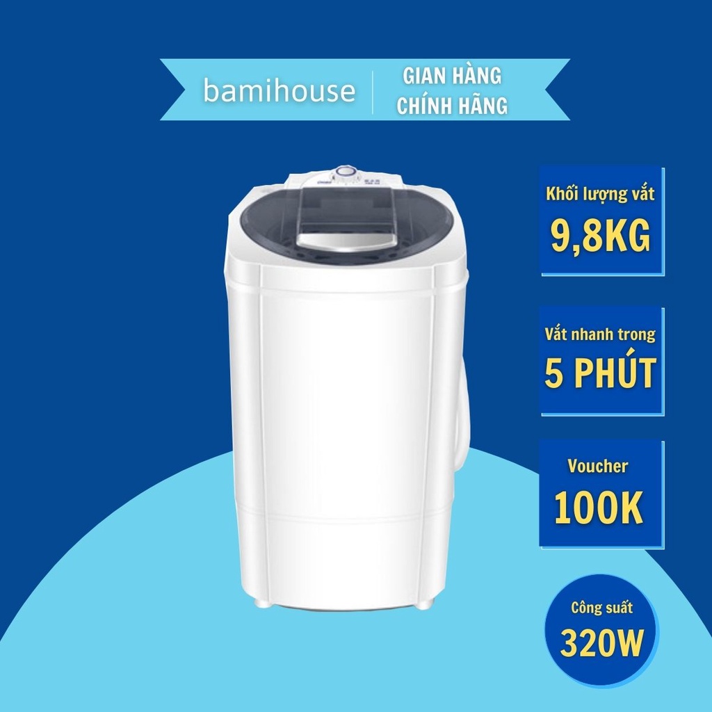 Máy Vắt Quần Áo Chigo Máy Vắt Mini Vắt Khô Quần Áo Khối Lượng 9.8KG Công Suất 320W