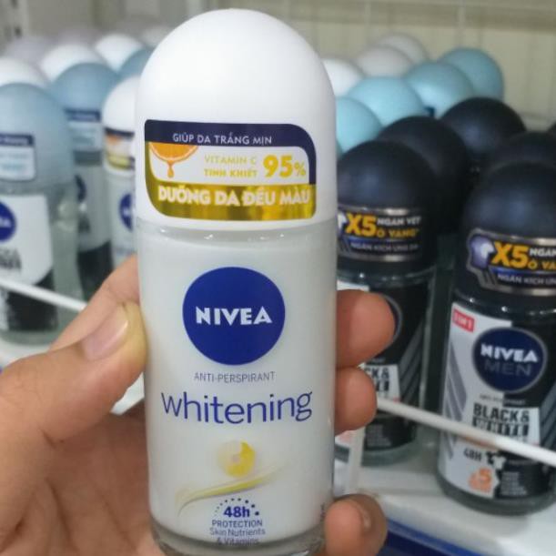 Lăn Ngăn Mùi NIVEA Giúp Dưỡng Trắng 50ml