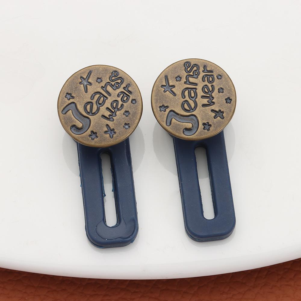 Set 2 Nút Có Thể Thu Gọn Phong Cách Vintage Cho Quần Jean