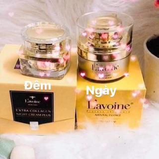 Bộ 2 kem ngày- đêm . Hộp lớn lavoine.Tặng son