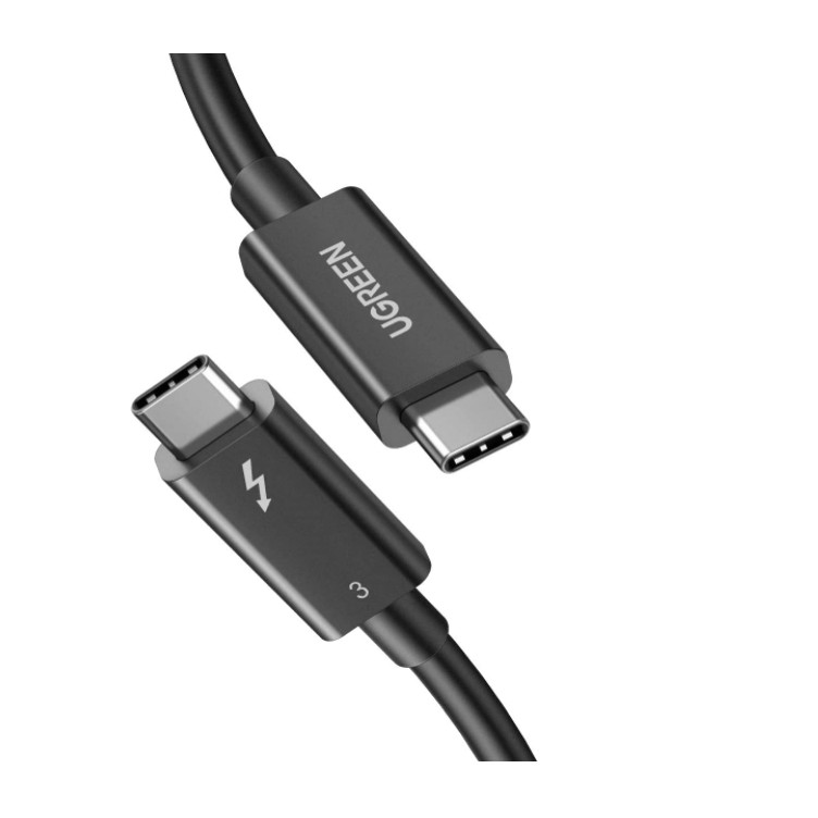 THUNDERBOLT 3 (USB Type-C Gen 3) truyền dữ liệu 40Gbps, xuất hình ảnh 5K60Hz, sạc 100W, dài 0.5-2m UGREEN US341