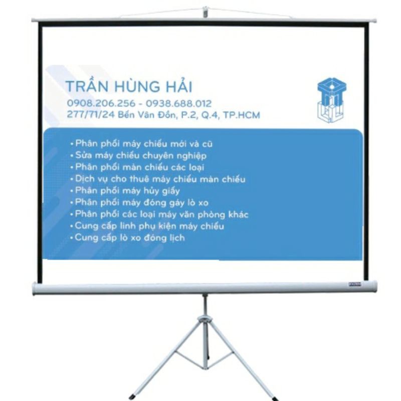 Màn chiếu 3 chân 84inch 1m5 x 1m5