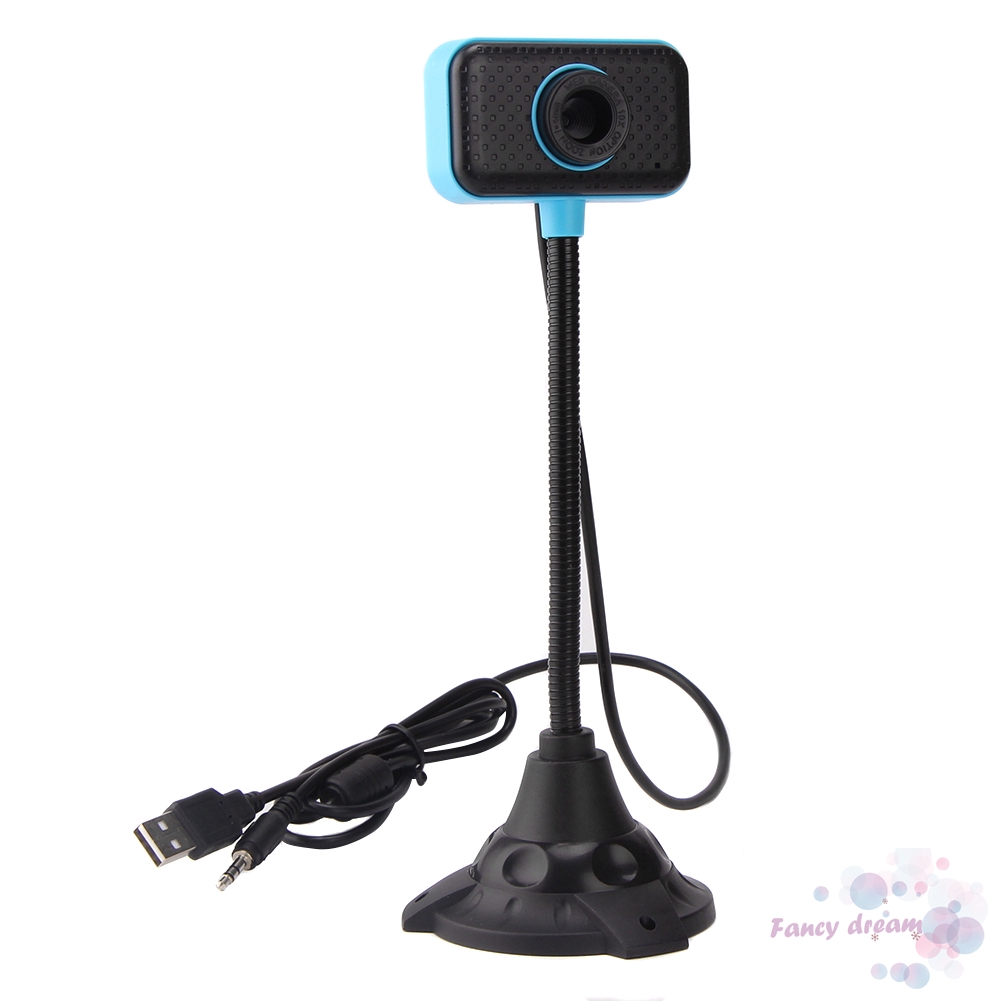 Webcam máy tính 30FPS USB 2.0 HD có micro và kẹp cố định tiện lợi | BigBuy360 - bigbuy360.vn