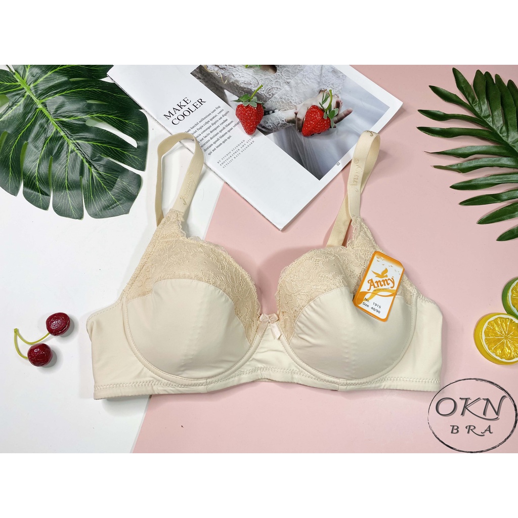 Áo lót áo ngực Bigsize Thái Lan mút mỏng không đệm có gọng Anny 1915