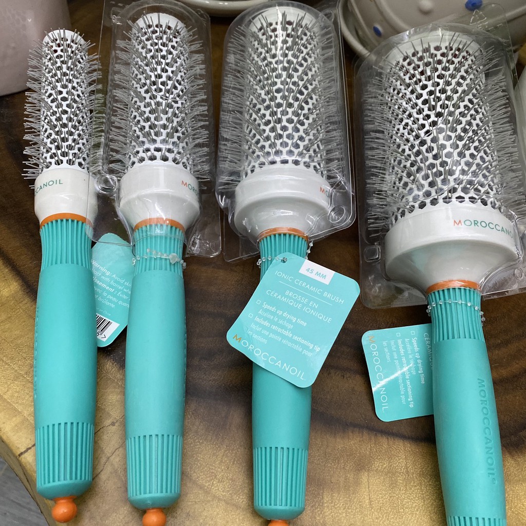 [Chính Hãng]Lược tròn gốm sấy xoăn MOROCCANOIL CERAMIC Round Brush