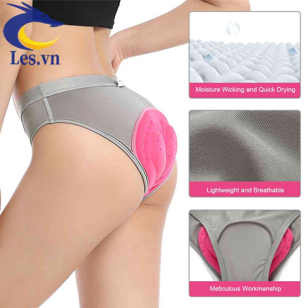 Quần Lót Có Mút Đệm Gel 3D Dành Cho Nữ Chạy Xe Đạp Thể Thao