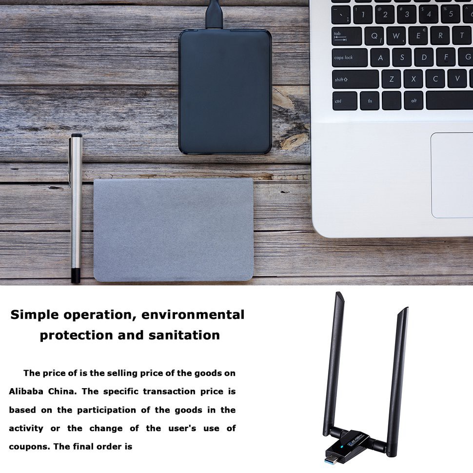 Usb Wifi Không Dây Ac1200Mbps Usb 3.0 Băng Tần Kép