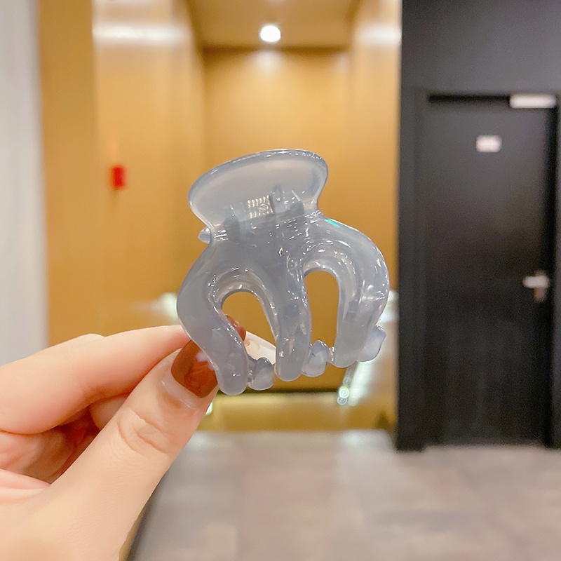 Kẹp Tóc Bằng Nhựa Acrylic Trong Suốt Phong Cách Hàn Quốc Tinh Tế