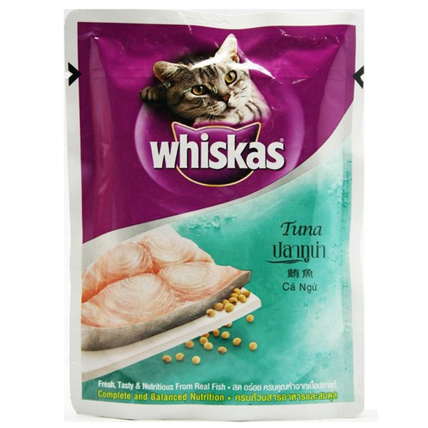 [Mã PET50K giảm Giảm 10% - Tối đa 50K đơn từ 250K] 12 gói pate Whiskas cho mèo