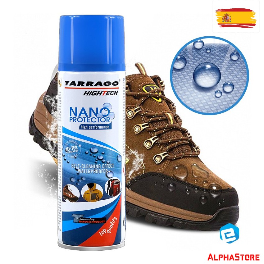 Chai Xịt Chống Nước Cho Giày Tarrago High Tech Nano Protector Spray 250ml - Bình Xịt Chống Thấm Nước Giầy Da, Sneaker