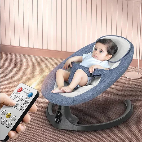 Nôi điện cho bé cảm ứng hẹn giờ CAYABE Baby Swing tự động ru bé ngủ, 12 bài nhạc, 5 mức độ đu đưa, màn chống muỗi