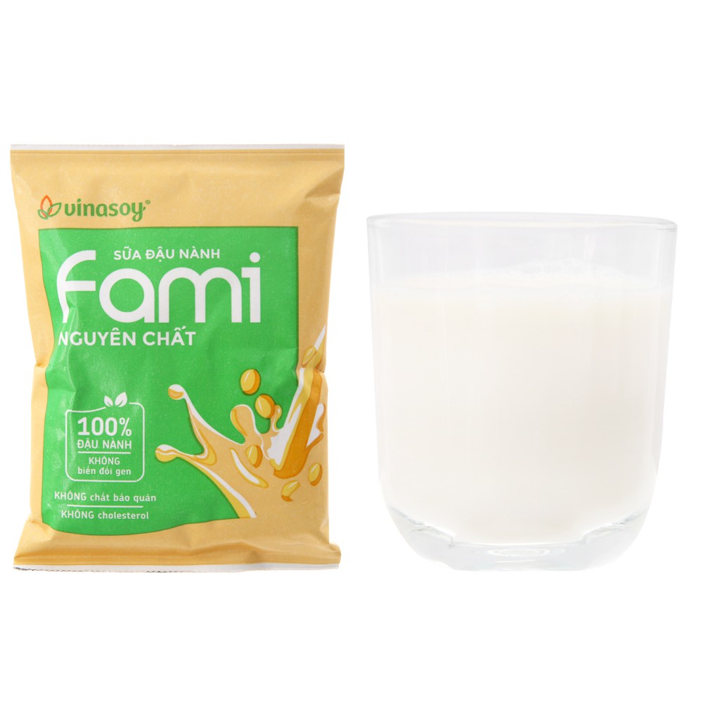 Sữa đậu nành nguyên chất Fami 200ml (bịch)