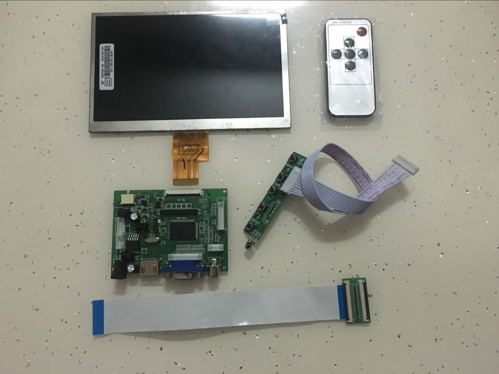 CLAA070ND02 EJ070NA02 AT070TNA2 V.1 7 inch LCD Driver Controller Board Kit HDMI+VGA+ 2AV+Audio 1024*600