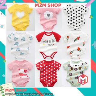 Bộ set body cho bé sơ sinh mùa hè thoáng mát siêu cute dễ thương