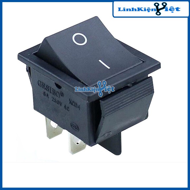 CÔNG TẮC BẬP BÊNH KCD5 - 6A/250V 4P 21x24mm