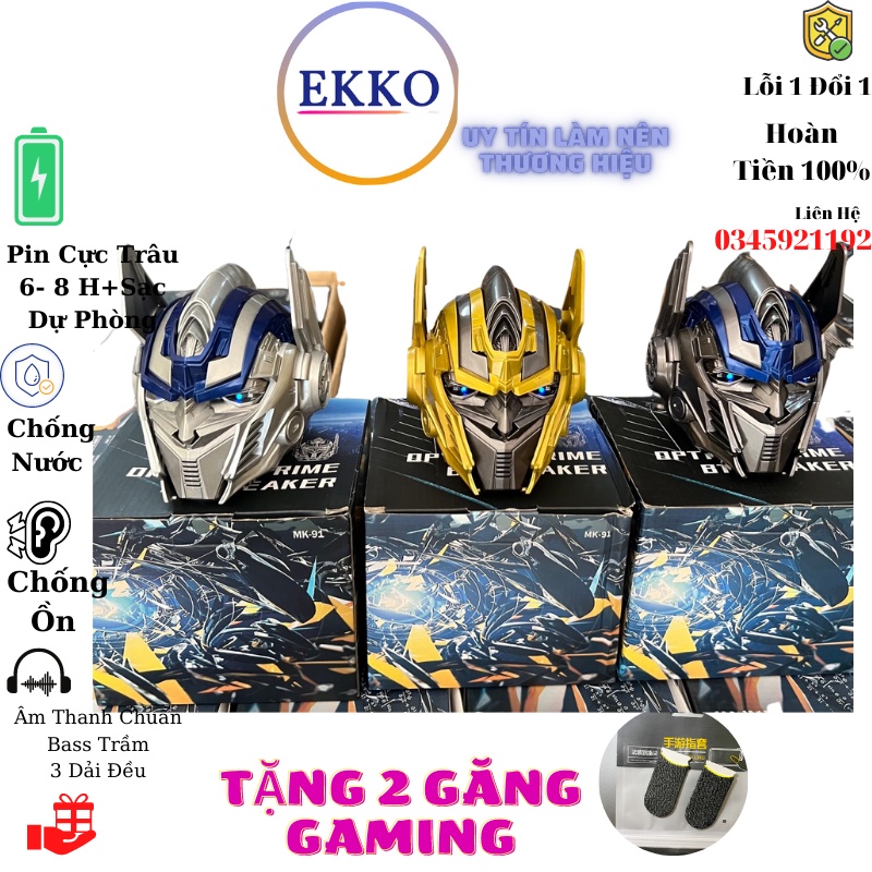 Loa bluetooth Optimus Prime không dây cao cấp, Âm Thanh Chuẩn . Hoàn Thiện đẹp . Nhựa abs BH 6th. Lỗi 1 đổi 1