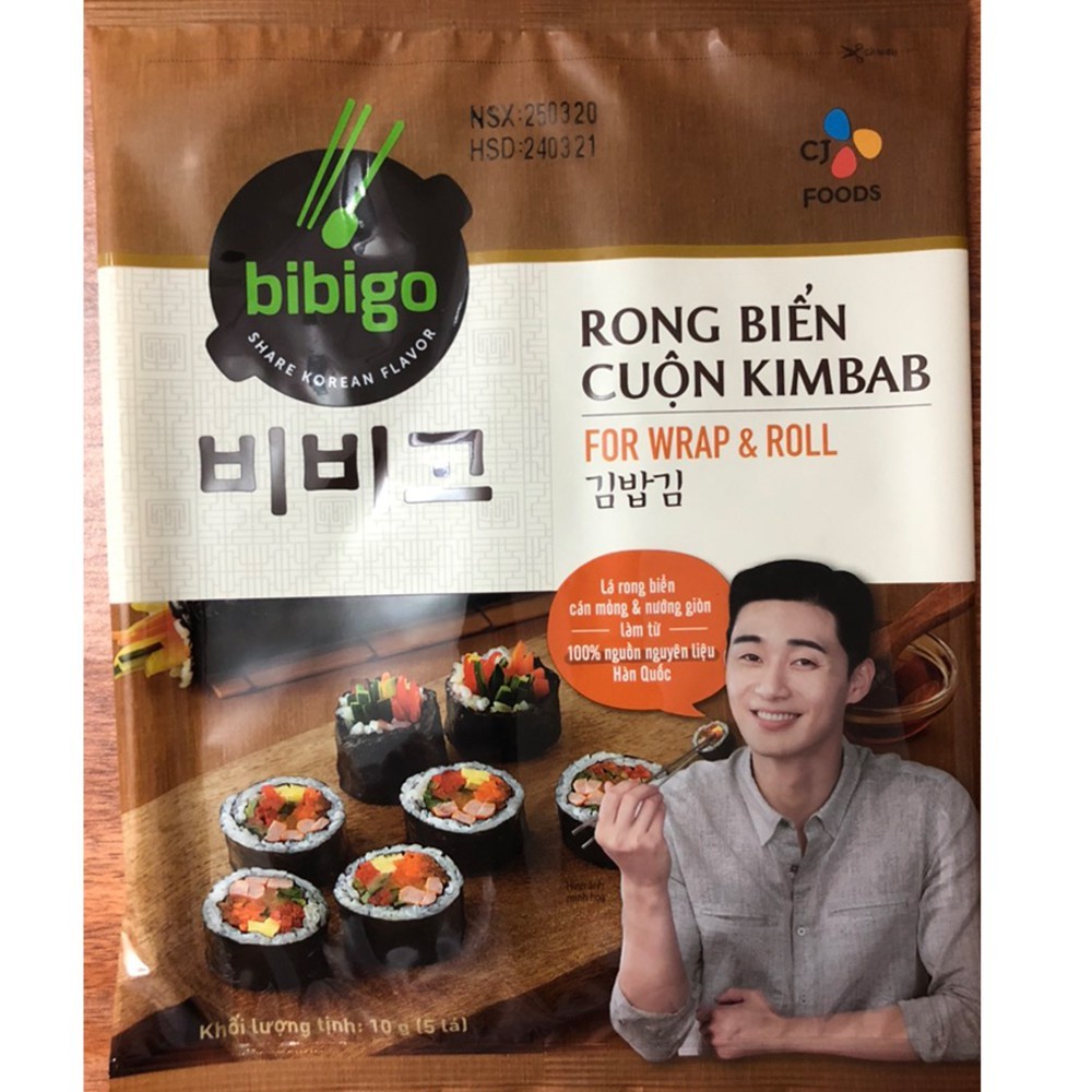 RONG BIỂN CUỘN CƠM BIBIGO 5 LÁ