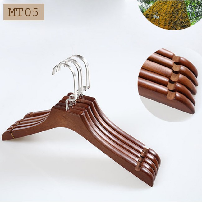 Combo 5 Móc Gỗ Treo Quần Áo Chât Liệu Gỗ Tự Nhiên, Nam