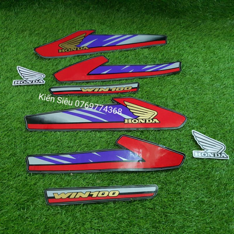 Bộ tem mưa đỏ đời 96 win win100cc