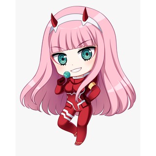 Gối ôm gối ngủ anime chibi zero two 0399