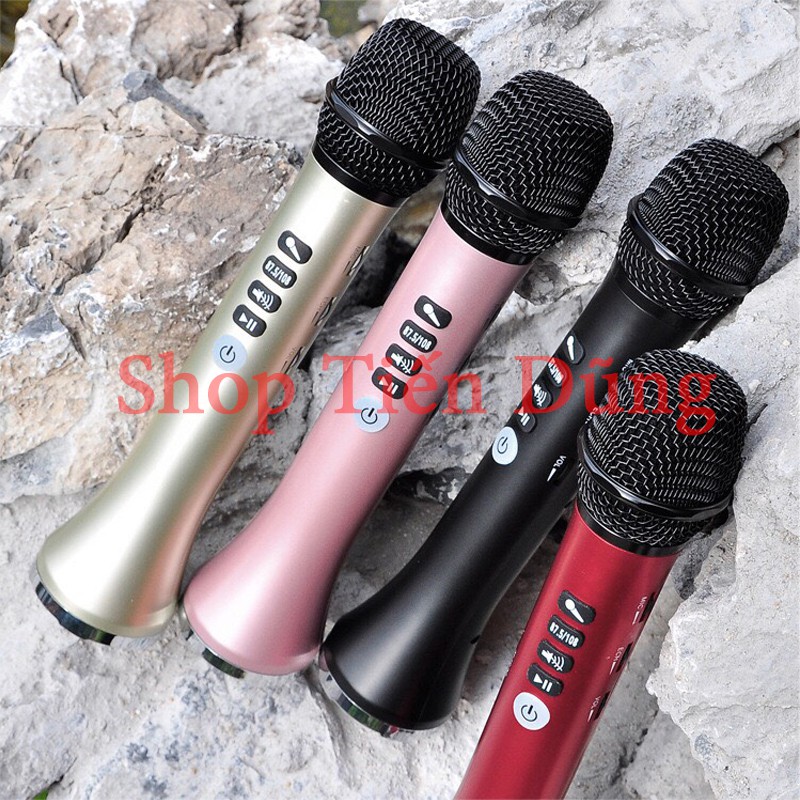 Mic Karaoke Bluetooth cao cấp thế hệ mới L698 âm thanh tuyệt vời, công suất 15W,hỗ trợ thẻ nhớ TF ghi âm