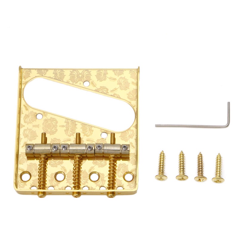 1 Bộ 3 Ngựa Gạt Tàn Thuốc Lá Họa Tiết Hoa Cho Đàn Guitar Fd TL