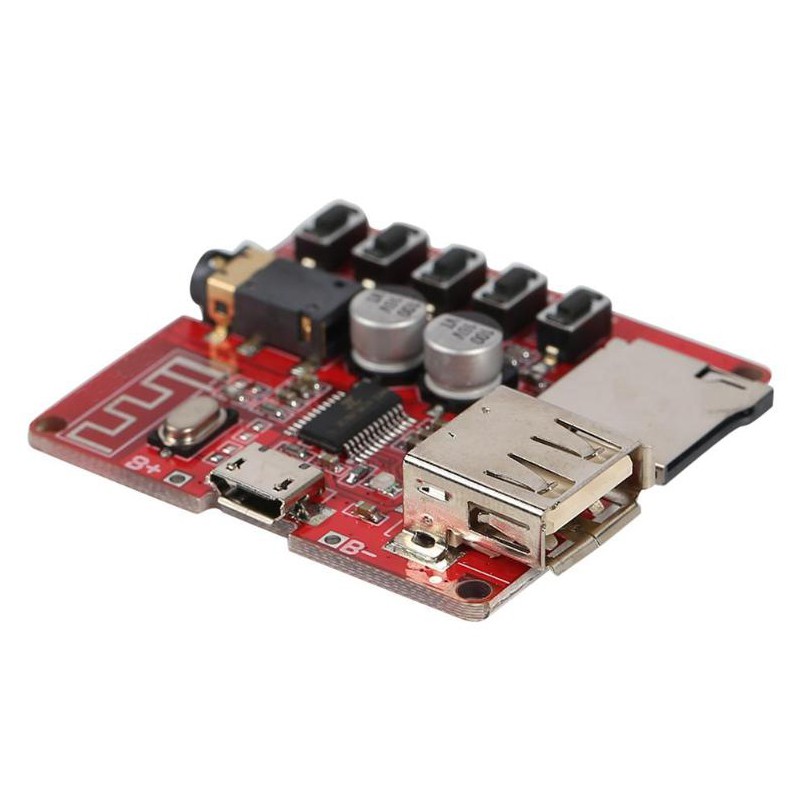 Lossless Bluetooth Audio Receiver Board USB TF Card Slot DIY Decoding Modified MP3 Module for Car Speaker Audio Amplifier