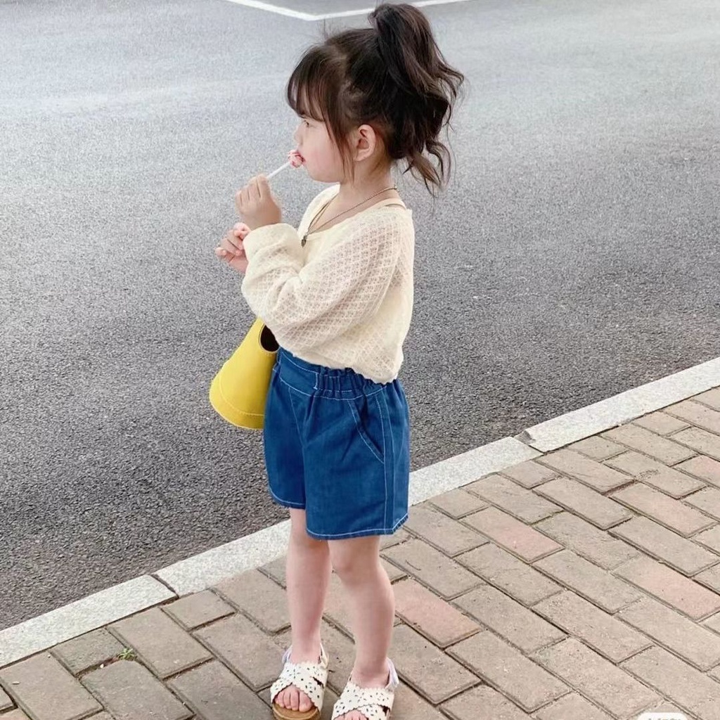 ▶Áo Choàng Dệt Kim Thoáng Khí Trọng Lượng Nhẹ Thời Trang 2022 Cho Bé Gái#8.21