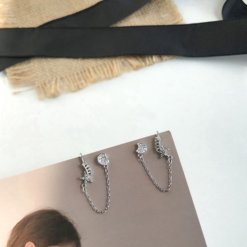 Khuyên Tai Hình Trăng Sao Thời Trang Nữ Tính