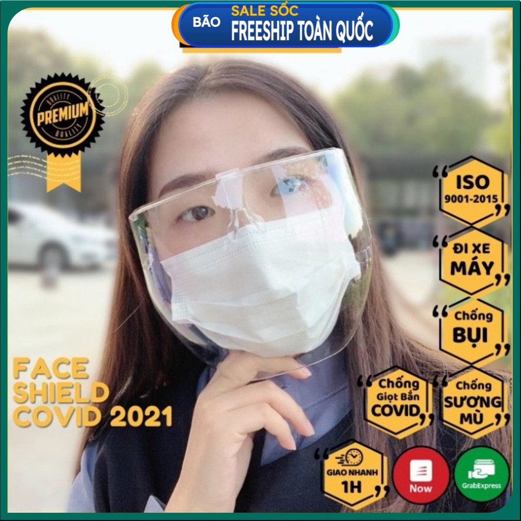 Tấm Chắn Chống Giọt Bắn Phòng Dịch Bảo Hộ Kháng Khuẩn Kính Chắn Bảo Vệ Mắt Trong Suốt . .