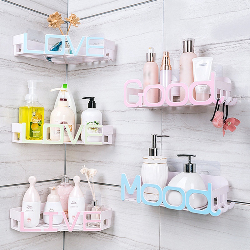 Giá Đỡ Dầu Gội Đầu Không Cần Khoan Tiện Dụng Cho Nhà Bếp / Phòng Tắm