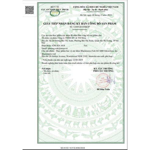 Dầu cá Fish Oil Blackmores Hàm Lượng Cao 1000mg Sáng Mắt, Trí Nhớ Tốt Dùng Cho Cả Gia Đình