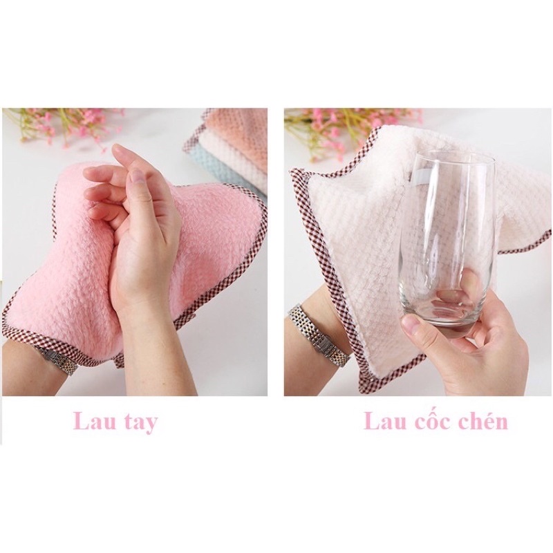 Khăn lau bếp, khăn đa năng có móc treo