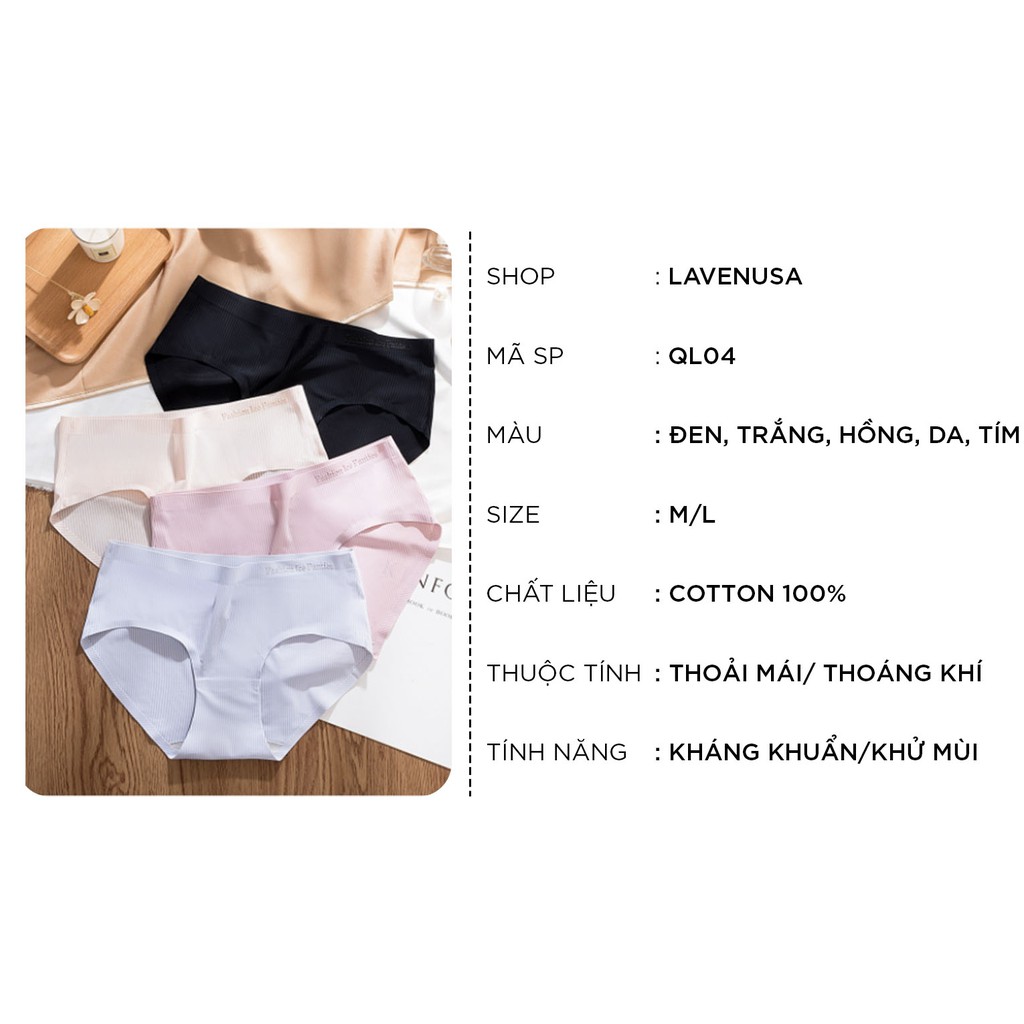 Quần lót nữ đúc su không đường may ép lạnh thông hơi co giãn 4 chiều QL04 | BigBuy360 - bigbuy360.vn