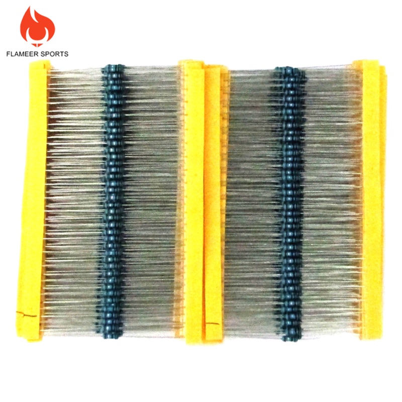 Flameer Sports  1280pcs 0.25W Metal Film Resistor Kit 1% 1-10M Resistance Assortment Set