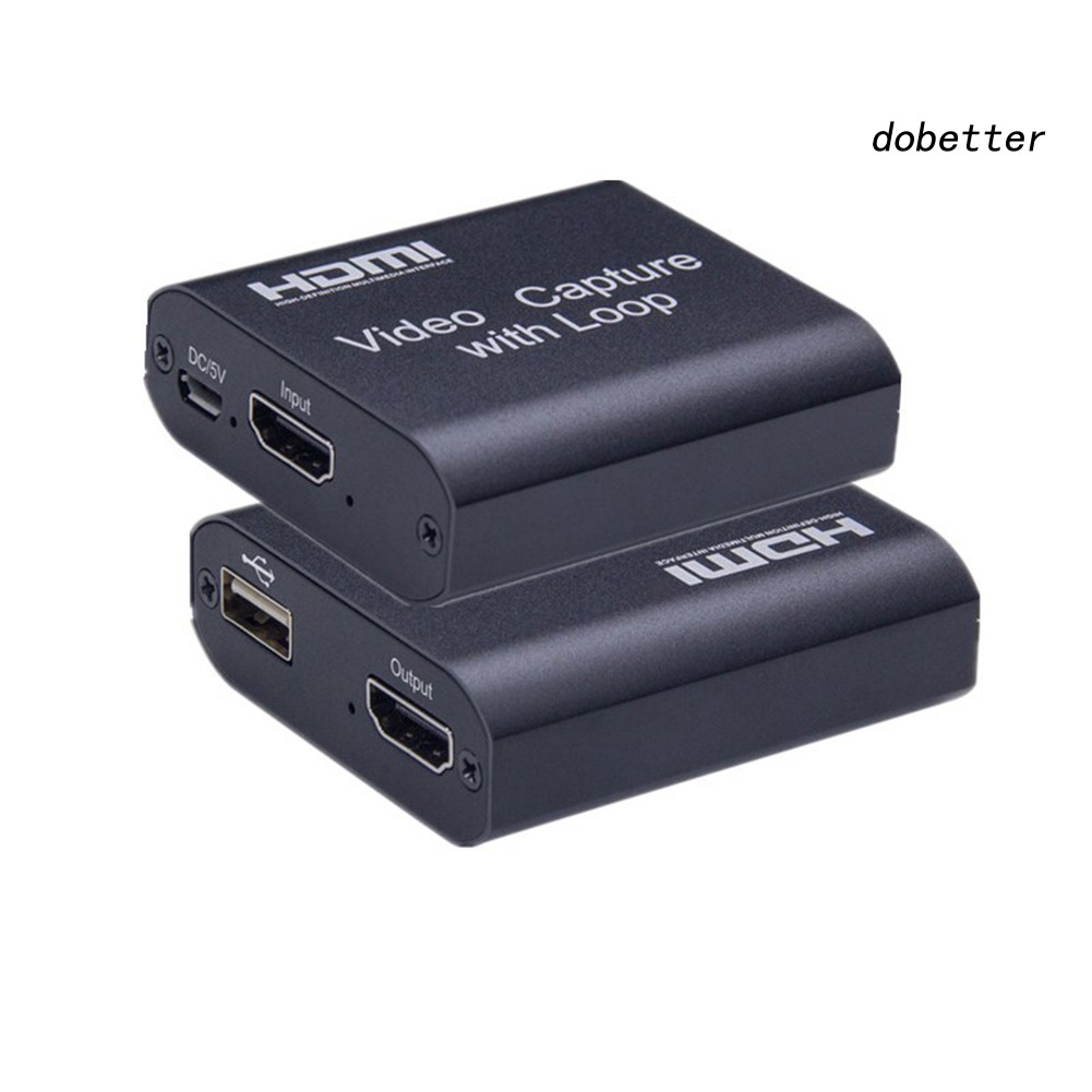 Thẻ ghi hình video từ HDMI 4K sang USB2.0 HD 1080P hỗ trợ phát trực tiếp game