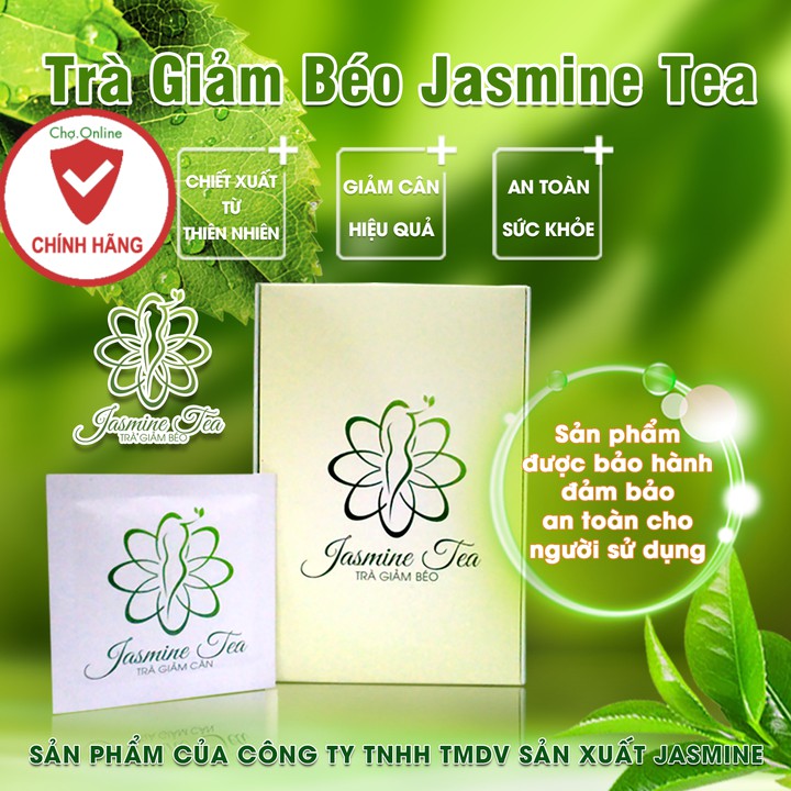 Trà Giảm cân Jasmine Tea (15 gói) - Trà giảm béo jasmine Tea