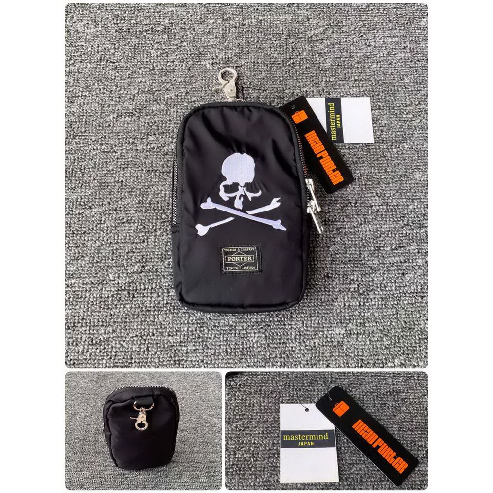 Balo Mastermind World logo embroidery black backpack